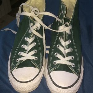 Women's forest green converse